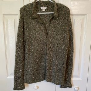 Christopher & Banks V-neck button up sweater